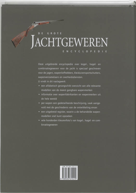Achterkant van De grote jachtgeweren encyclopedie