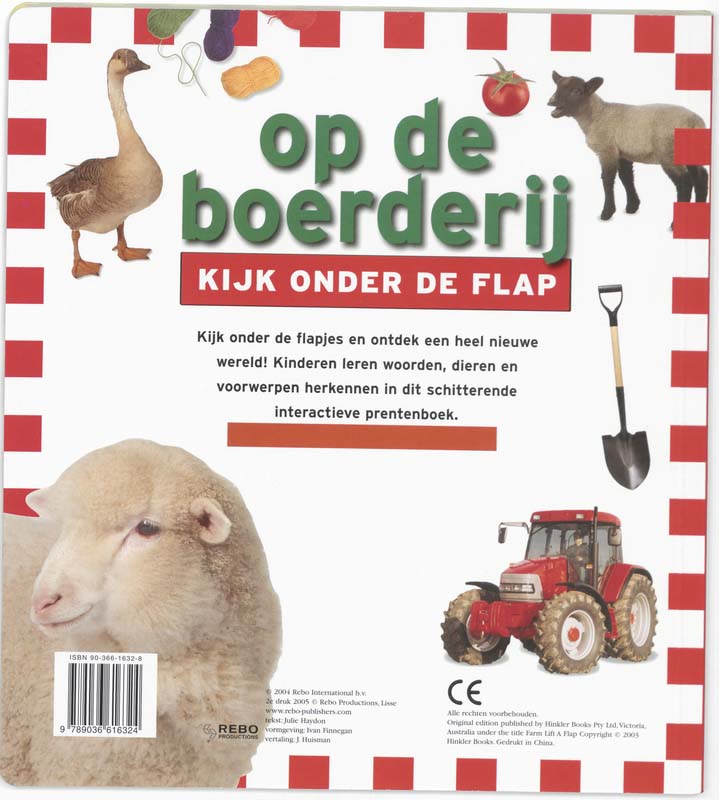 Achterkant van Op de boerderij