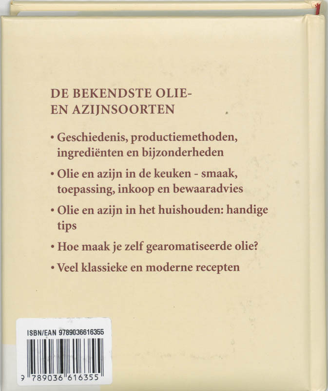 Achterkant van Dumonts kleine Olie & azijn lexicon