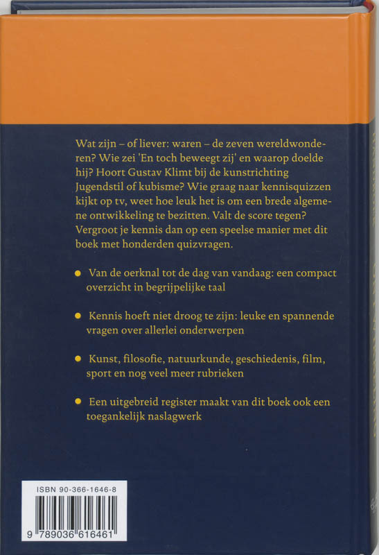 Achterkant van Handboek Algemene ontwikkeling