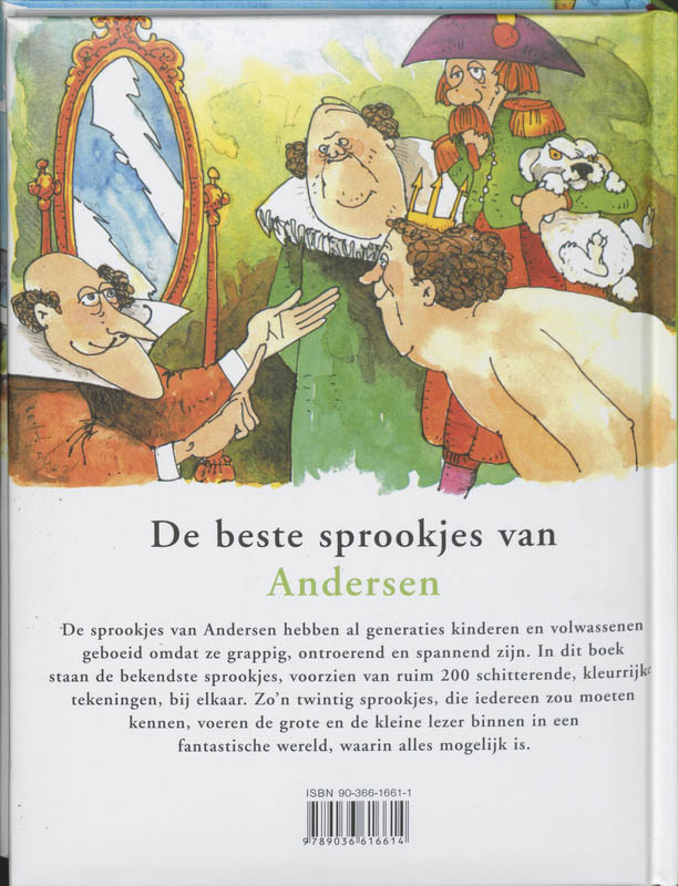 Achterkant van De sprookjes van Andersen