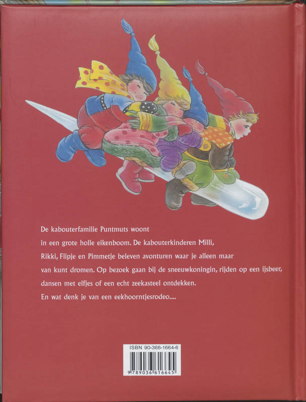 Achterkant van De avonturen van Kabouter Puntmuts