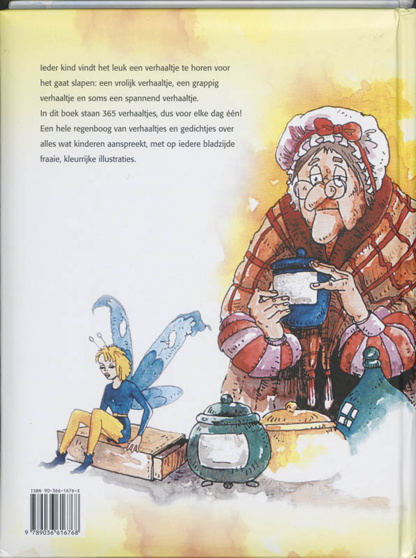 Achterkant van 365 Klaas Vaak verhaaltjes