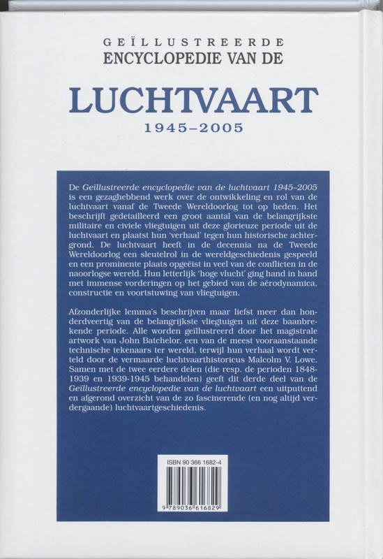Achterkant van Geillustreerde Encyclopedie van de luchtvaart 1945-2005