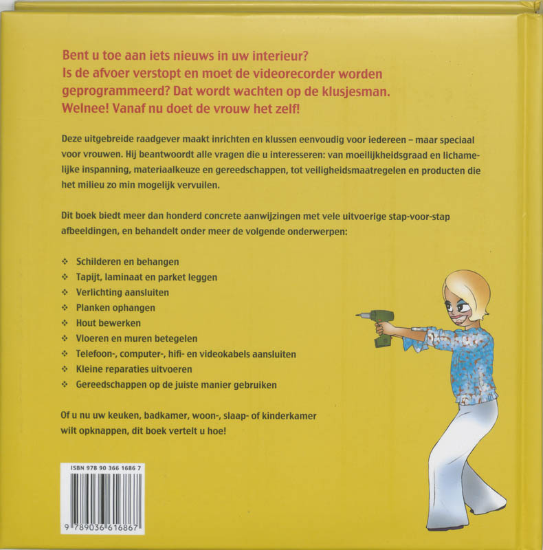 Achterkant van Doe-het-zelf voor vrouwen
