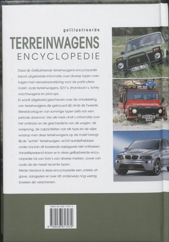 Achterkant van Geillustreerde Terreinwagens encyclopedie