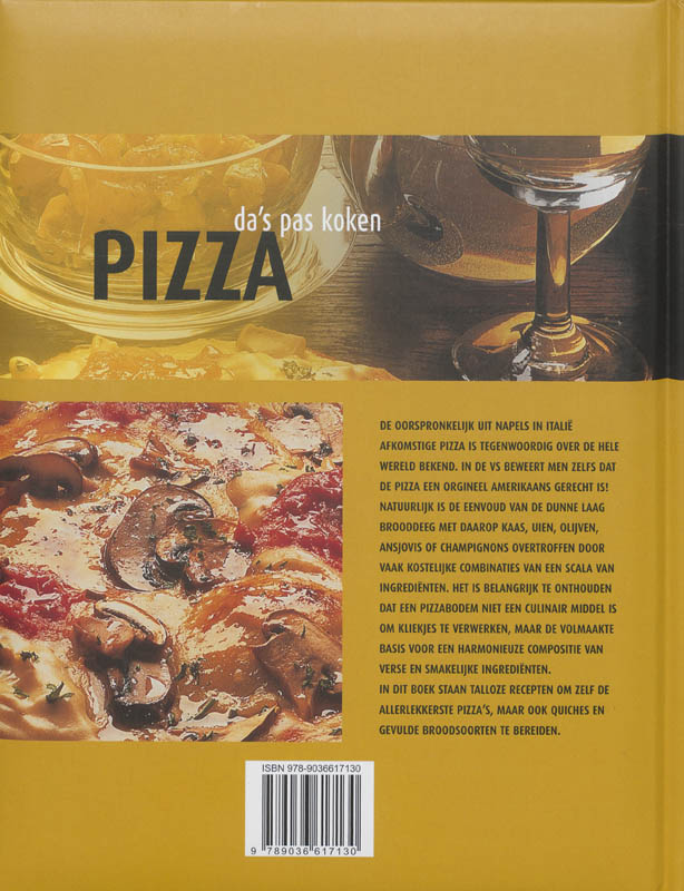 Achterkant van Pizza