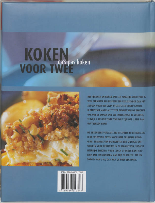 Achterkant van Koken voor twee