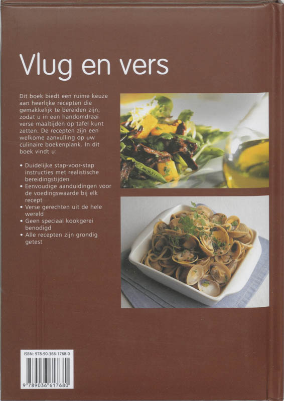 Achterkant van Vlug en vers