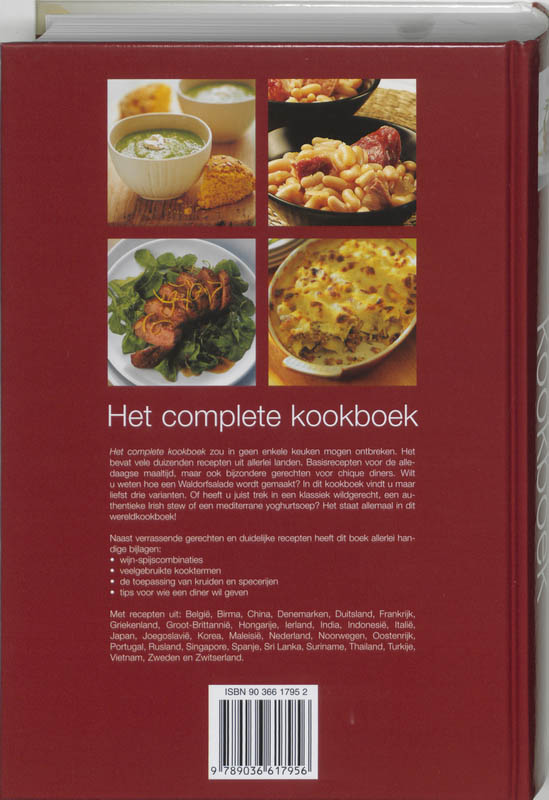 Achterkant van Het Complete Kookboek