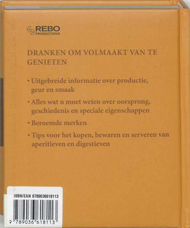 Achterkant van Dumonts kleine lexicon van aperitieven & digestieven