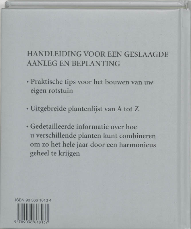 Achterkant van Dumonts kleine rotstuinen lexicon