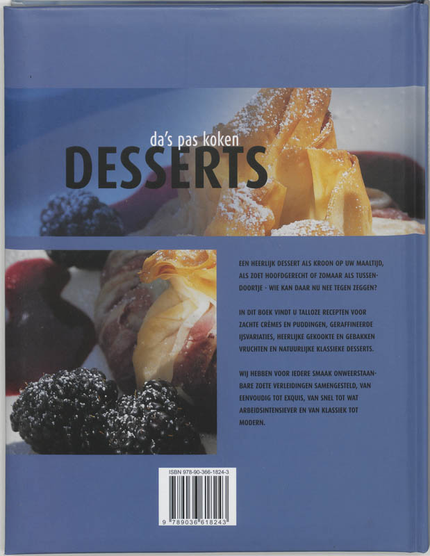Achterkant van Desserts