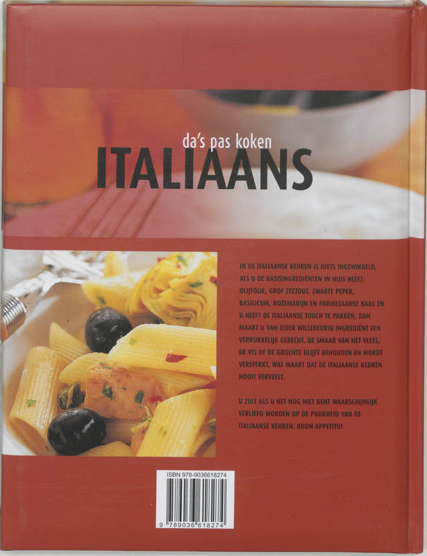 Achterkant van Italiaans