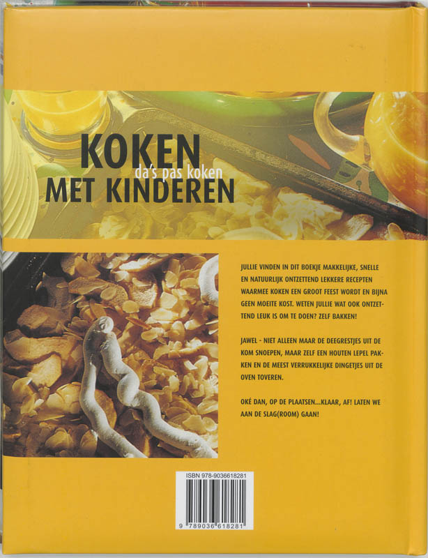 Achterkant van Koken met kinderen