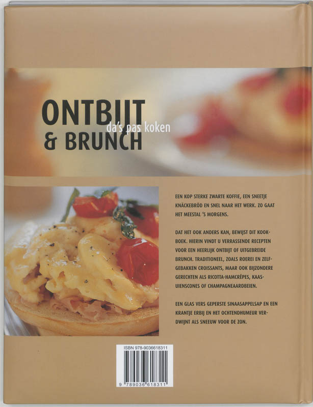 Achterkant van Ontbijt en brunch