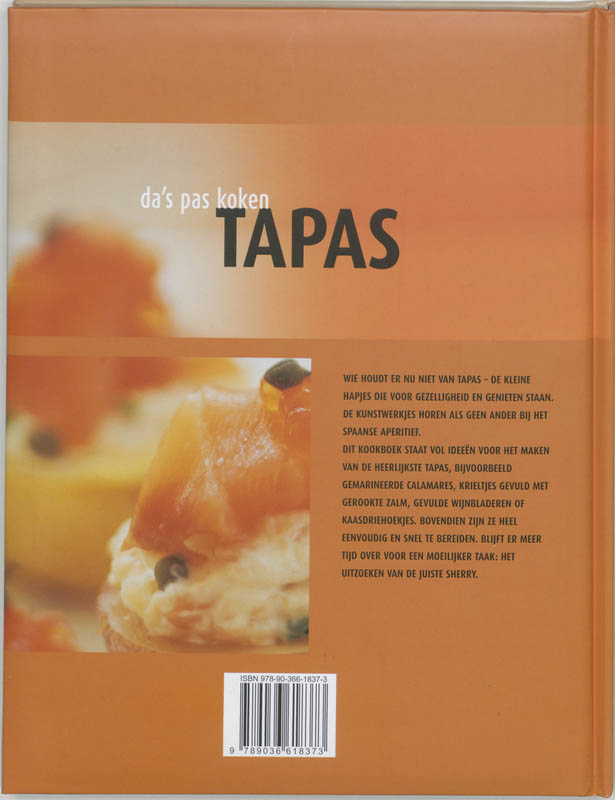 Achterkant van Tapas