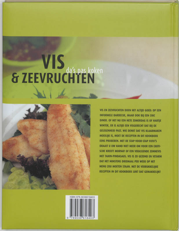 Achterkant van Vis en zeevruchten