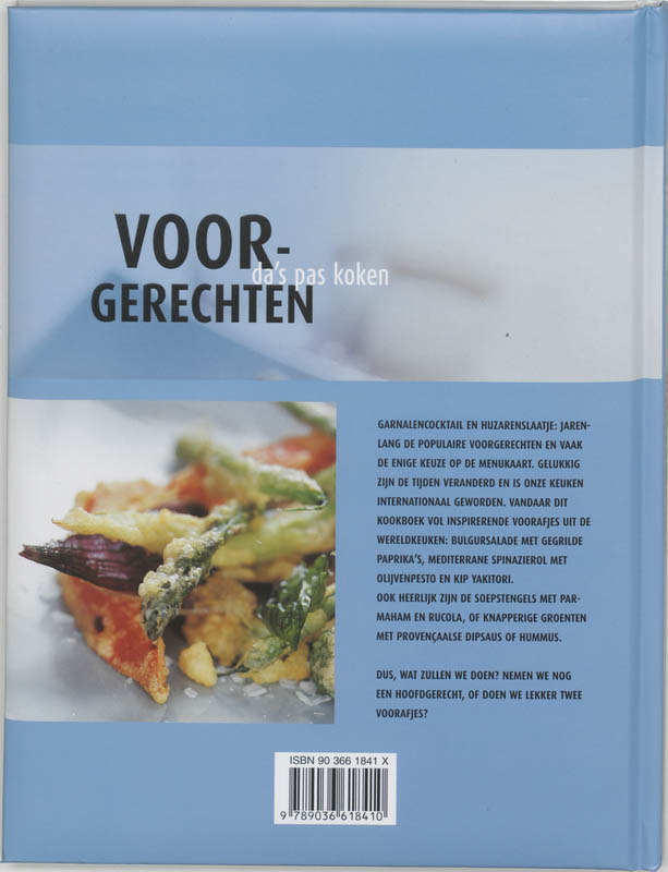 Achterkant van Voorgerechten