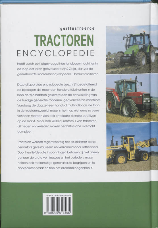 Achterkant van Geïllustreerde Tractoren encyclopedie