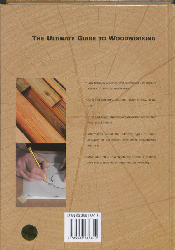 Achterkant van The ultimate guide to Woodworking