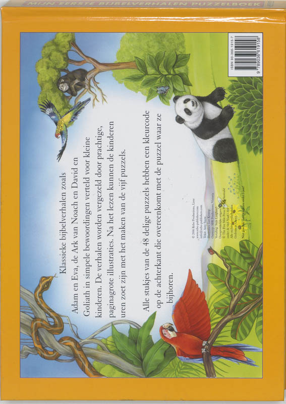 Achterkant van Mijn eerste bijbelverhalen puzzelboek