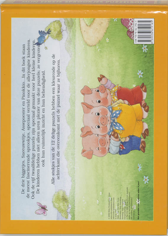 Achterkant van Mijn eerste sprookjes puzzelboek