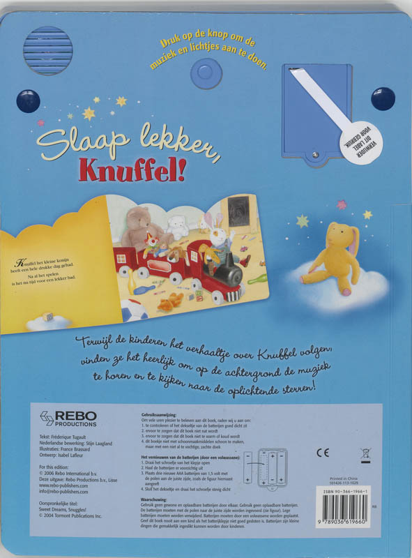 Achterkant van Slaap lekker, Knuffel!