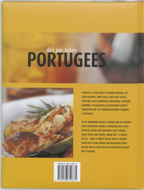 Achterkant van Portugees