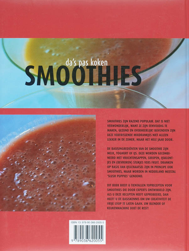 Achterkant van Smoothie's