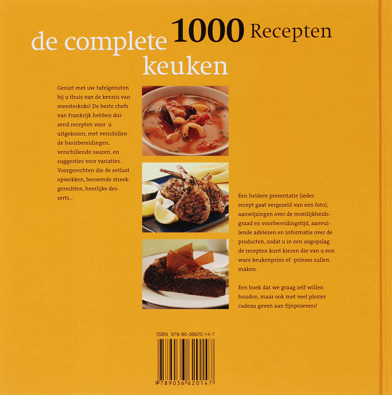 Achterkant van Complete keuken 1000 recepten