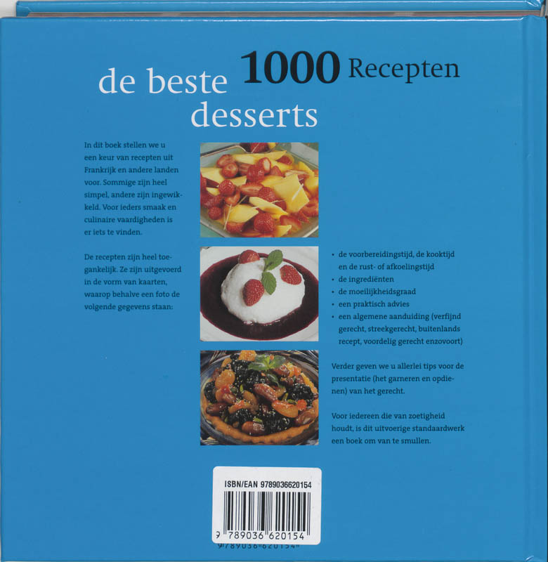 Achterkant van 1000 recepten
