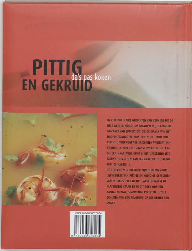 Achterkant van Pittig en gekruid