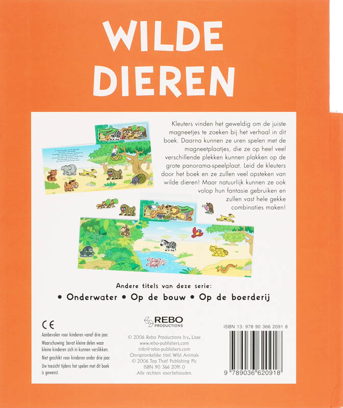 Achterkant van Wilde dieren