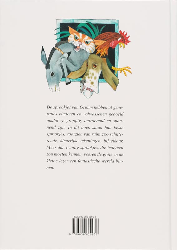 Achterkant van De beste sprookjes van Grimm