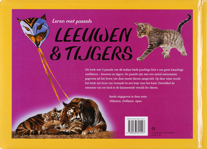 Achterkant van Leeuwen en Tijgers