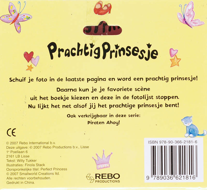 Achterkant van Prachtig prinsesje