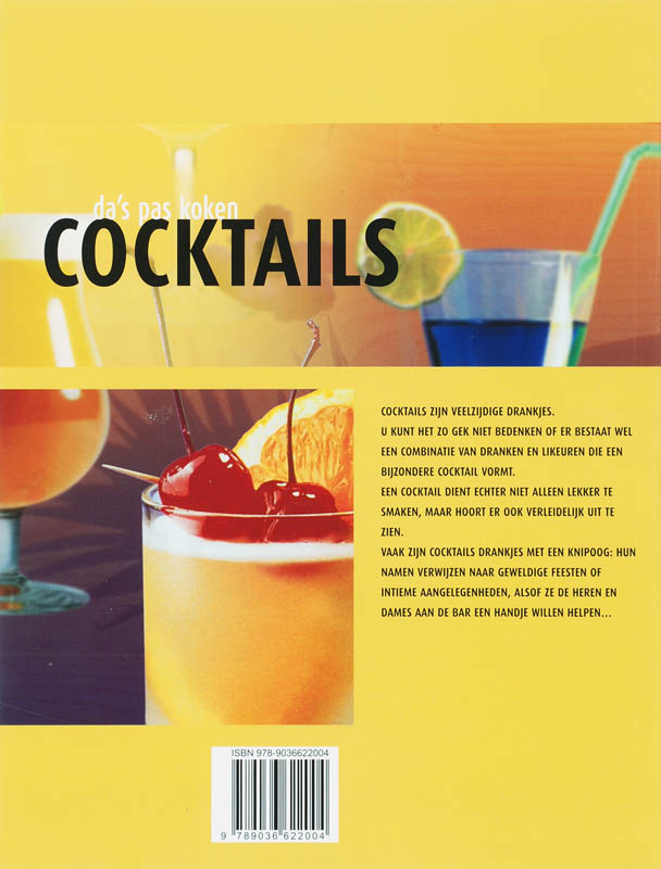 Achterkant van Cocktails