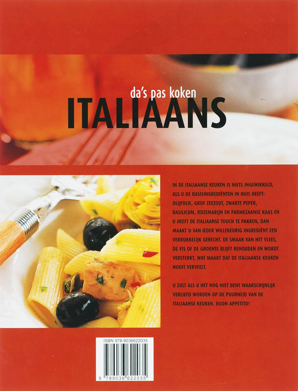 Achterkant van Italiaans