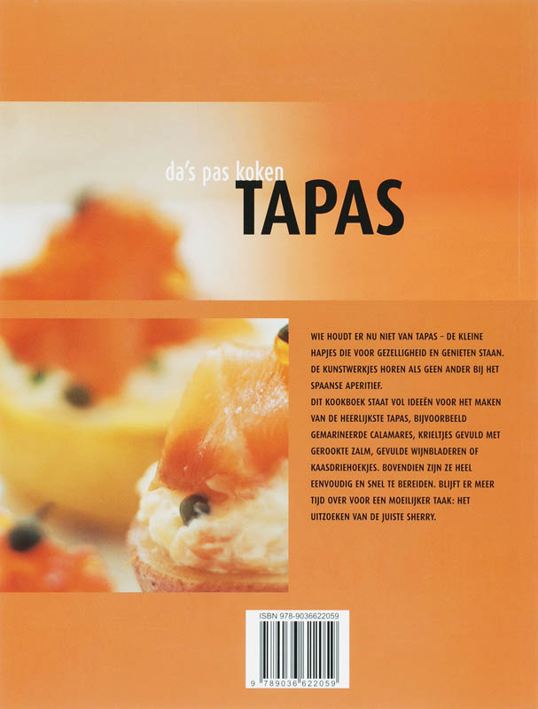 Achterkant van Tapas