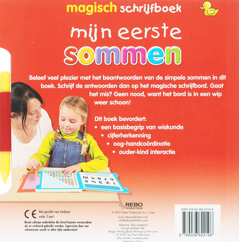 Achterkant van Mijn eerste sommen