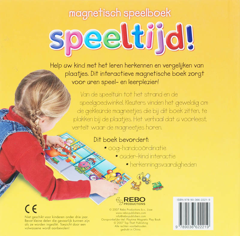 Achterkant van Magnetisch speelboek speeltijd