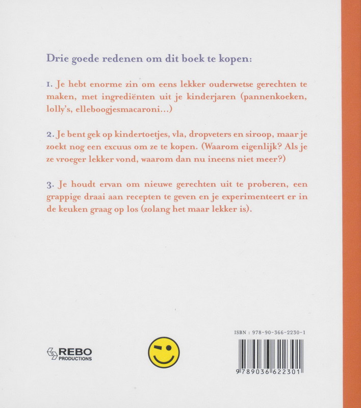 Achterkant van Kookboek voor volwassenen die zich nog kind voelen
