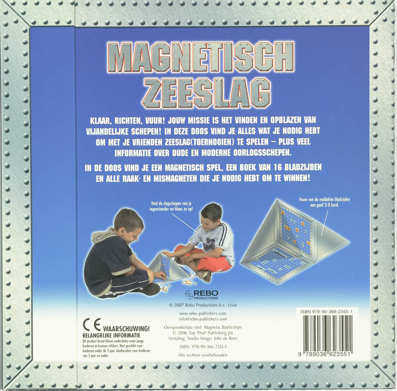 Achterkant van Magnetisch zeeslag