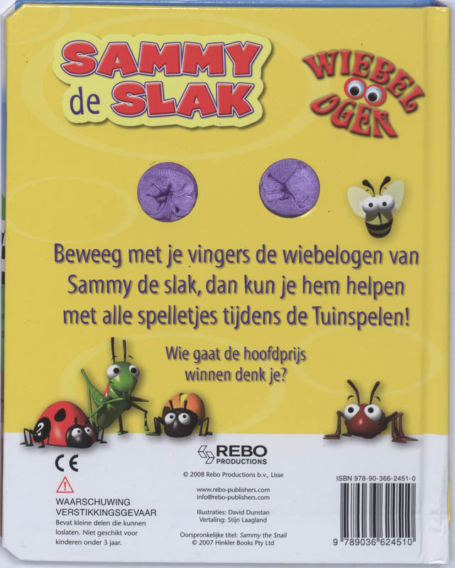 Achterkant van Sammy de slak