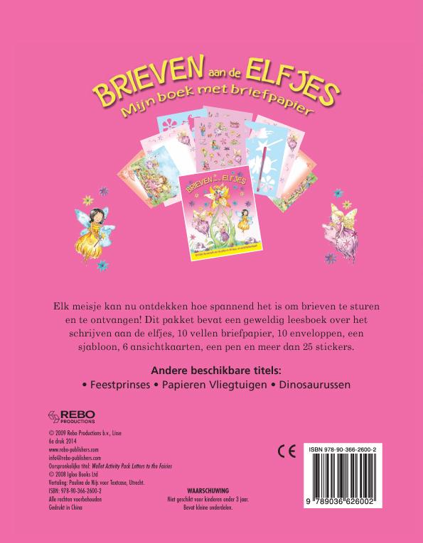 Achterkant van Brieven aan de elfjes