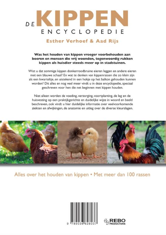 Achterkant van Kippen encyclopedie