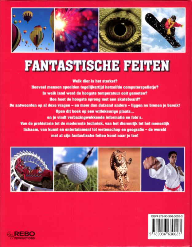 Achterkant van Fantastische feiten
