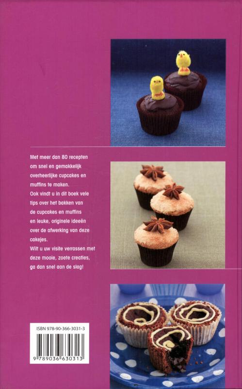 Achterkant van Cupcakes en muffins