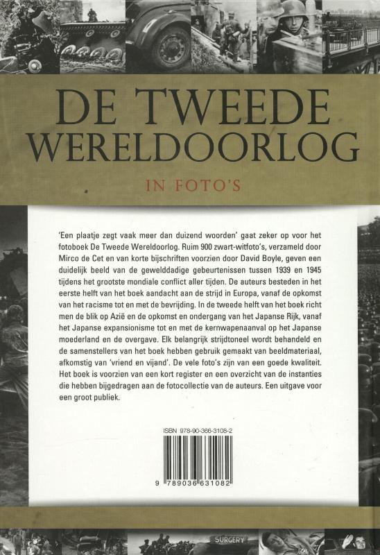 Achterkant van Tweede wereldoorlog